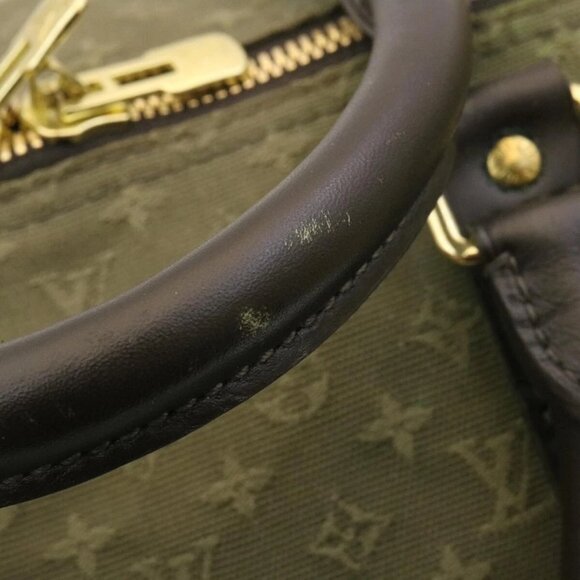 LOUIS VUITTON Monogram Mini Keepall Bandouliere55 Boston Bag Khaki Auth 29090SV - Picture 7 of 16